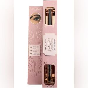 Marie Claire Paris Dual Ended Eyebrow Pencil with Brush Medium Brown
